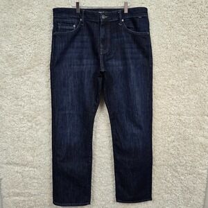 Mavi Matt Jeans Men's 34x32 Dark Blue Relaxed Straight Denim